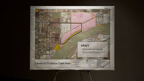 Map of the Cowichan land claim