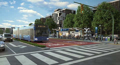 Bus Rapid Transit rendering