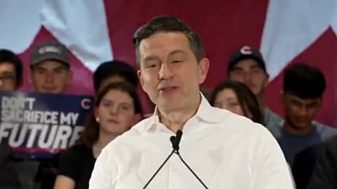 Poilievre tells sex joke to poke fun at Liberals