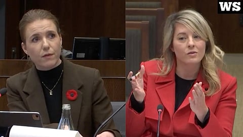 Conservative MP Raquel Dancho and Industry Minister Melanie Joly exchanged heated words during a parliamentary committee hearing on Monday. 