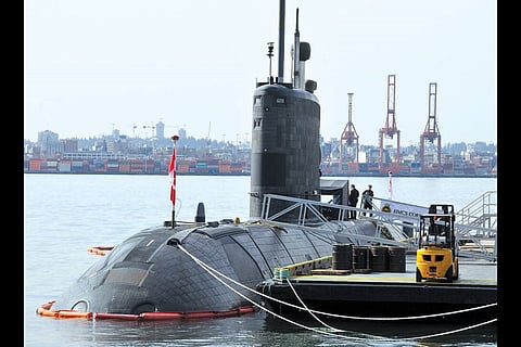 HMCS Corner Brook, the "most advanced submarine in the Canadian fleet". Also the only submarine in the Canadian fleet.