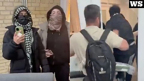 A pro-Israel student event was attacked in Toronto by a masked mob of pro-Palestine supporters.