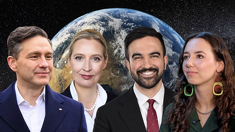 Pierre Poilievre, Alice Weidel, Zohran Mamdani, and Emily Lowan