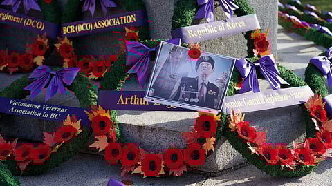 Remembrance Day ceremony in Vancouver