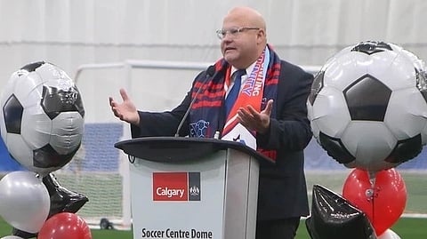 Alberta Soccer Association president JR Figueiredo has been suspended for five years for 'inappropriate conduct'. 