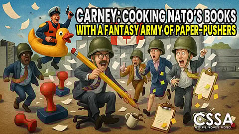 Carney cooking NATO’s books with a fantasy army of paper-pushers
