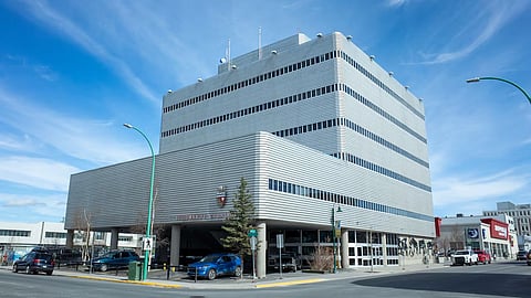 The Yellowknife courthouse where Nelson Lesage's trial took place. 