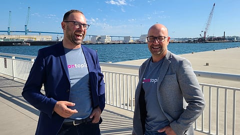 Ontopical leadership Clayton Feick (left) and founder Derrick Koenig (right).