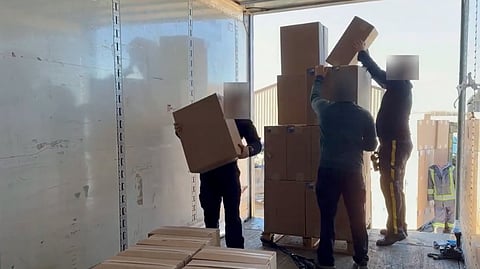 Lloydminster RCMP seize $7.6M in contraband cigarettes after early-morning truck stop

