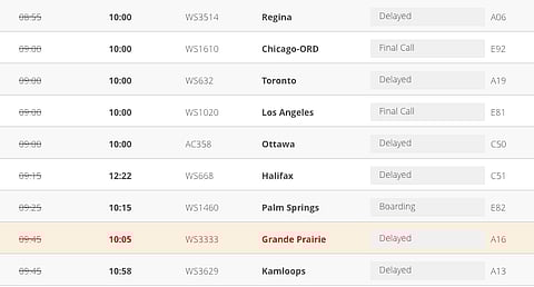 BREAKING: Flights suspended at Calgary airport as dump of snow hits city