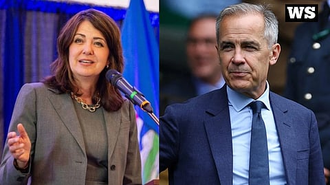 Alberta Premier Danielle Smith and Prime Minister Mark Carney