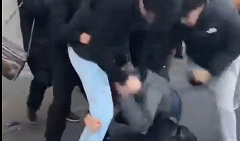 Two men were arrested after a physical altercation broke out outside the Costco over Pokemon Cards