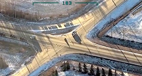 WATCH: Drayton Valley RCMP nabs armed suspect after dramatic chase on stolen ATV
