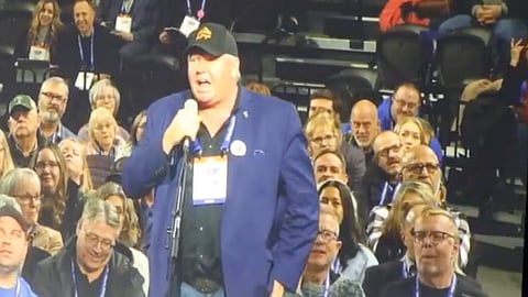 Jeffrey Rath of the Alberta Prosperity project received a standing ovation 4th the UCP AGM in Edmonton as he challenged Premier Danielle Smith on Alberta independence. 