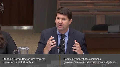 Alexander Jeglic in the House of Commons Standing Committee on Government Operations and Estimates meeting on October 21, 2025.