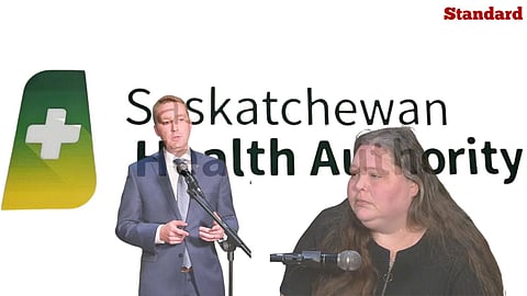 Jolene Van Alstine, Saskatchewan Health Minister Jeremy Cockrill