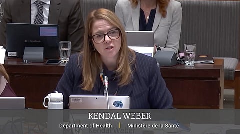 Kendal Weber, Assistant Deputy Minister for the Controlled Substances and Cannabis Branch at Health Canada, says that crack pipes were purchased by the organization as part of Canada’s harm reduction policy.
