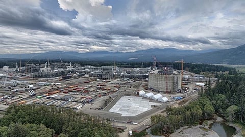 Canada’s first LNG export facility, the Shell-led LNG Canada project in Kitimat, British Columbia. 