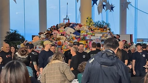 Toys pile up at the Pan Pacific