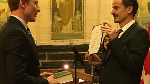 Marc Miller Swearing in on Quran