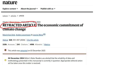 Retracted article, Nature