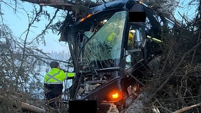 Youth hockey team bus crashes on icy Alberta highway, several injured
