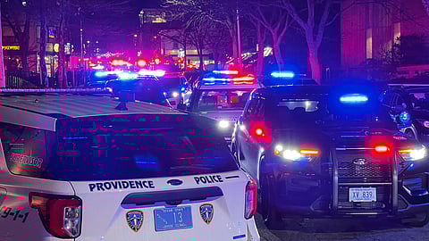 Police shut down road leading to Brown University