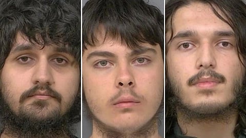 Left to right: Waleed Khan, Osman Azizov and Fahad Sadaat.