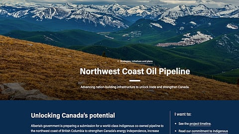 Alberta launches hub for northwest coast oil pipeline plan

