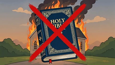 Bible and Church on Fire