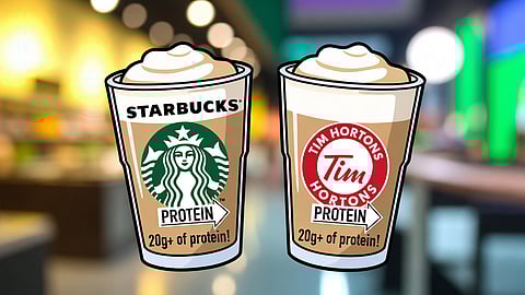 Starbucks, Tim Hortons — protein coffee