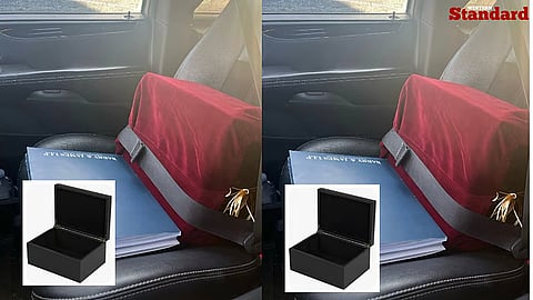 Thompsons' mother's urn