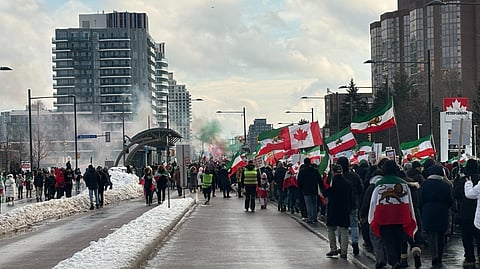 The protest had easily over 100,000 supporters gathered