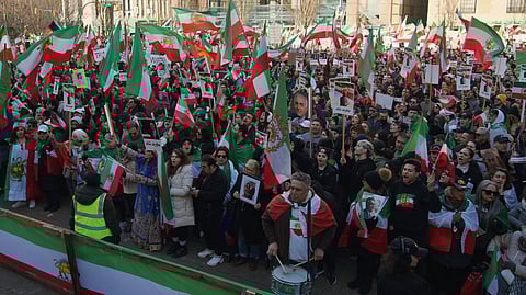 Protestors in Vancouver