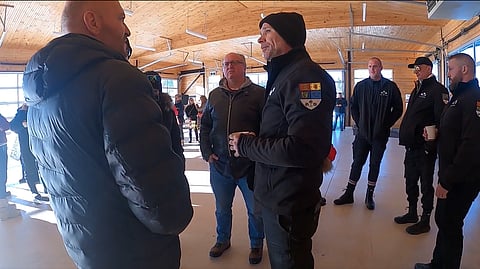 Peter Politis (Left)