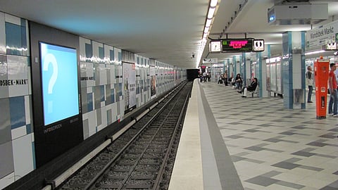 Wandsbek-Markt subway station in Hamburg