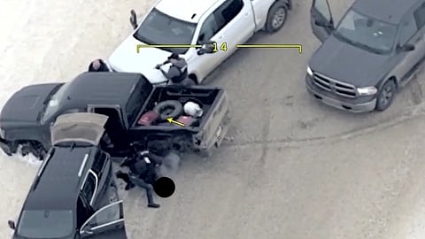 WATCH: Dramatic video shows RCMP arresting prolific offenders after multi-county crime spree