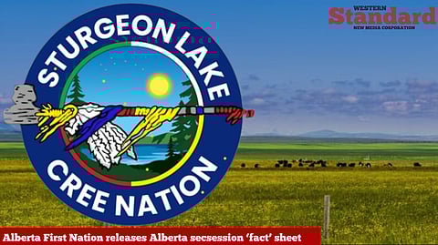 Alberta First Nation releases 'fact' sheet on Alberta secession