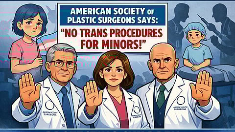 American Society of Plastic Surgeons tells doctors to hold off transing children