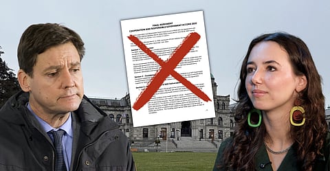 David Eby and Emily Lowan