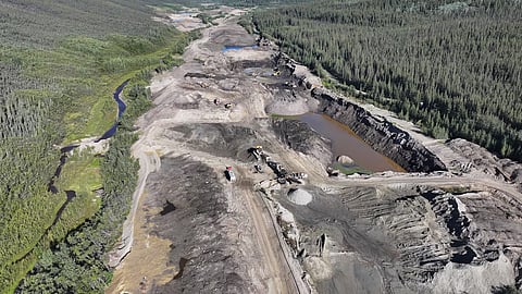 The Sulphur Creek mining operation near Dawson City, Yukon. 