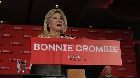 Outgoing OLP leader Bonnie Crombie