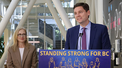 Premier David Eby and Finance Minister Brenda Bailey