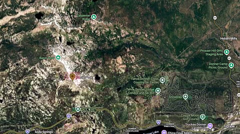 The Castle Peak area where the avalanche happened