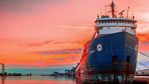 A cargo of liquefied natural gas (LNG) has been shipped from Australia to eastern Canada, a voyage of approximately 25,750 kilometres.