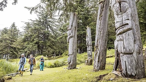 ‘Sacred’ indigenous totem poles left on the ground to rot. The only fairly pristine historic ones are sequestered in the ‘white man’s’ museums around the world so they can be preserved for posterity.