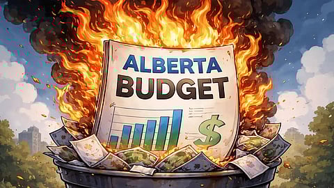 Alberta Budget on fire