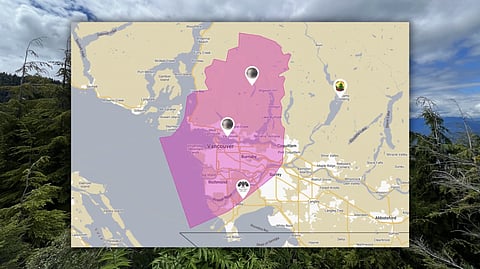 Territory claimed by the Musqueam Indian Band