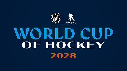 A poster for the 2028 World Cup of Hockey.