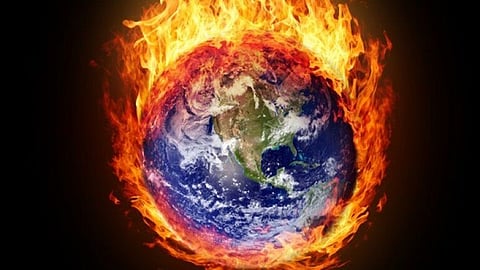 Earth on fire